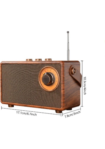 Retro ve Modern Radyo, Usb, Bluetooth ve Fm Fonksiyonlarıyla Kahverengi modelleri