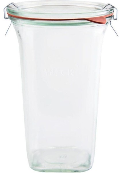 Beyaz Kare Cam Saklama Kavanozu, 795 Ml, 5'li Set fiyatları