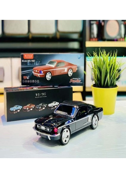 Siyah Ford Mustang 10W Bluetooth Hoparlör, Fm Radyo, Usb, Tf, Aux ile Güçlü Ses fiyatları