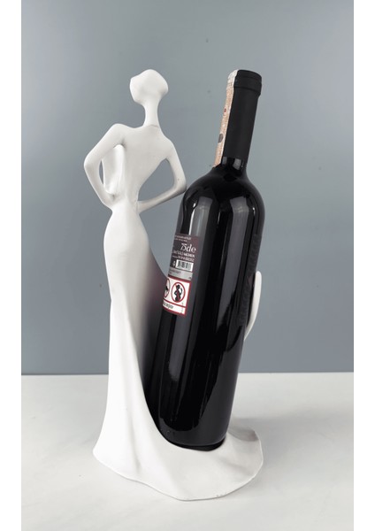 Kadın Dekoratif Şaraplık Biblo Heykel 35 x 14 cm fiyatları