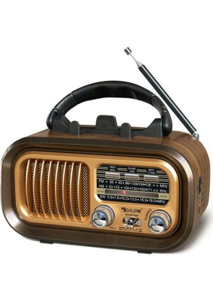 Renkli 3 Bandlı Güneş Enerjili Nostajik Radyo, Bt/tf/usb/fm/am/sw Özellikli indirimleri