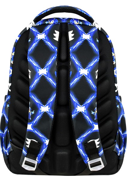 Sonic 3 Üçlü Erkek Çocuk Ilkokul Okul Çantası Seti (Çanta + Termal Beslenme Çantası + Kalemlik)