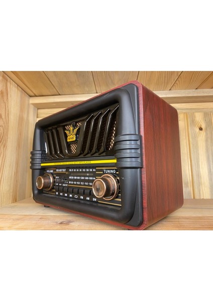 Siyah Nostaljik Radyo, Retro Tasarım, Taşınabilir ve Şık Ses Cihazı fırsatları