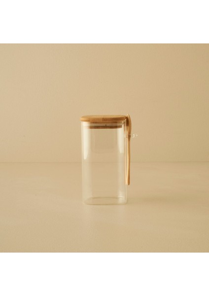 Bambu Kapaklı 3'lü Kavanoz Seti Naturel, Şeffaf ve Şık Saklama Çözümleri modelleri