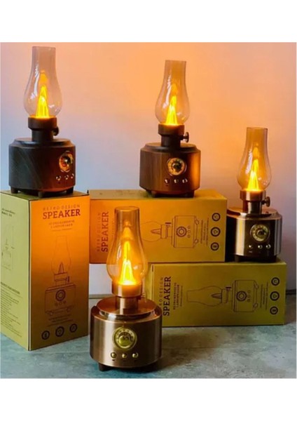 Şarjlı Nostaljik Gaz Lambası Radyo, Bluetooth, Usb, Tf, Aux ile Çok Fonksiyonlu fiyatları