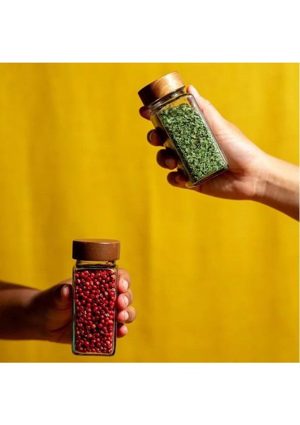 Kapaklı 12'li Cam Baharatlık Seti, 120 Ml, 16 Etiket Hediyeli indirimleri