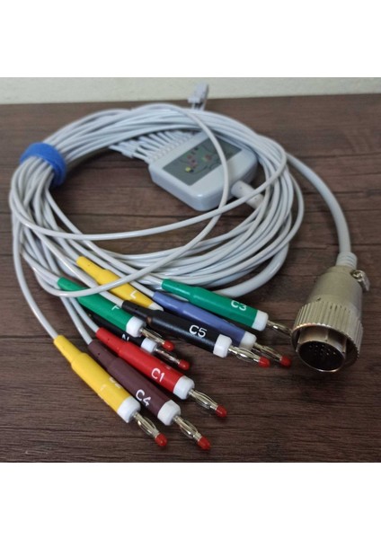 Yuvarlak Soketli Ekg Kablosu, Sağlık ve Tıp Ekipmanı Için Uygun