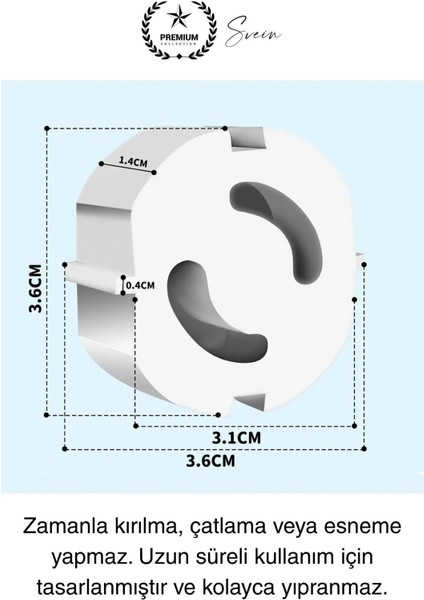 6 Adet Sert Plastik Dayanıklı Bebek Çocuk Priz Koruma Güvenlik Koruyucu Aparat Emniyet Kapağı Beyaz fiyatları