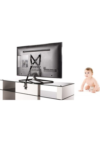 SS300 15-75 inç TV Uyumlu Güvenlik Kiti – Dayanıklı, Kolay Kurulumlu ve Tüm Modellerle Uyumlu fırsatları