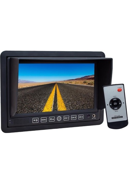 PM-5879 7'' 12V-24V 3 Kanal Av Girişli Monitör