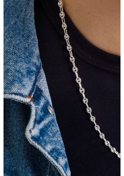 925 Ayar Gümüş Unisex Gemici Kolye 4.6 mm