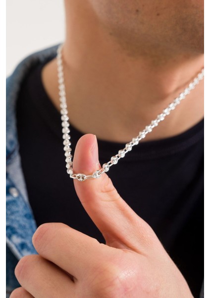 925 Ayar Gümüş Unisex Gemici Kolye 4.6 mm fiyatları