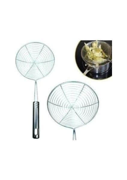 Ahşap Patates Kabak Sebze Kızartma Tel Kevgiri Kepçesi Metal modelleri