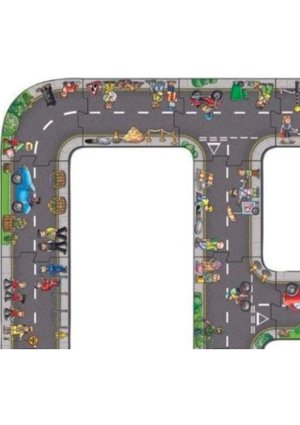 Renkli Ahşap Oyuncak Araç Parkuru, Eğlenceli Yol ve Otoban Puzzle, Eğitimli ve Keyifli modelleri