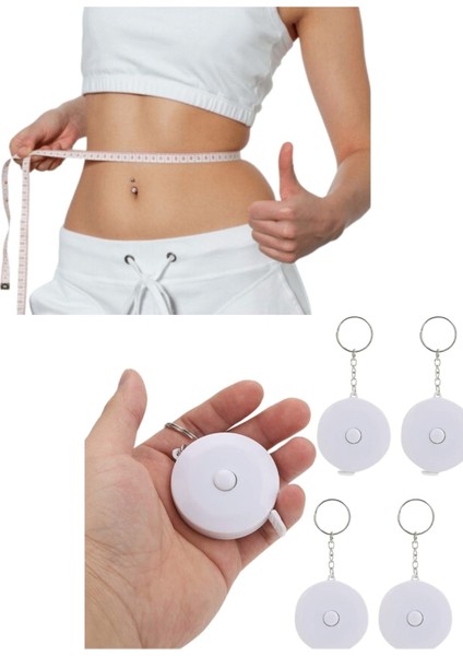 Otomatik Anahtarlık Mezura 1,5 Mt. Vücut Ölçüm Araçları