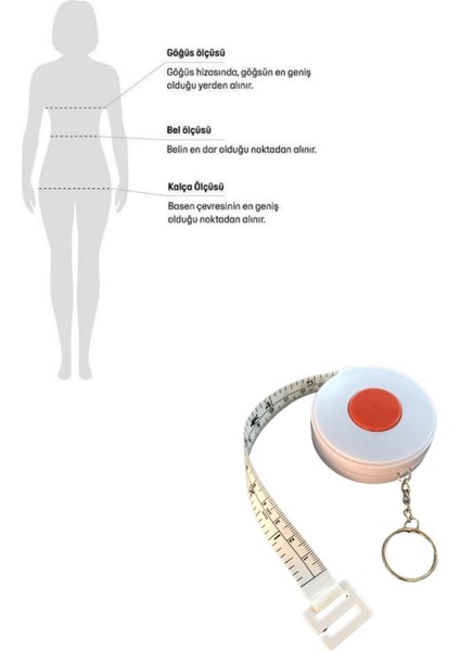 Otomatik Anahtarlık Mezura 1,5 Mt. Vücut Ölçüm Araçları fırsatları
