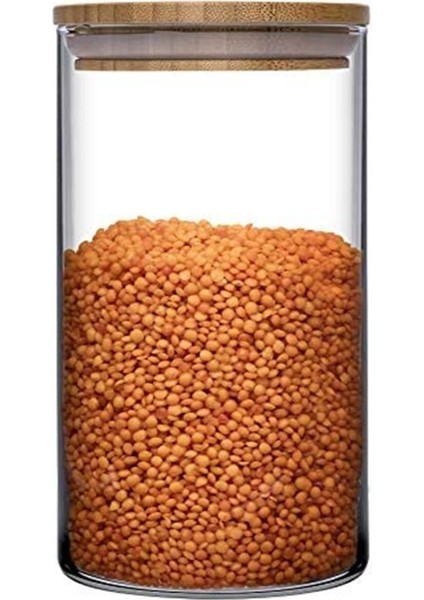 Bambu Kapaklı 1480 cc Kavanoz, Şık ve Dayanıklı Saklama Çözümü modelleri