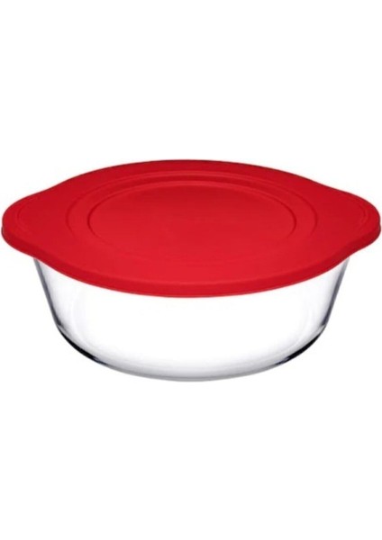 4'lü Turuncu Yuvarlak Cam Tencere Seti, 2100CC, Kapaklı, Dayanıklı ve Şık Tasarım fiyatları