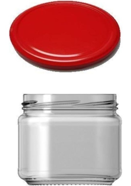 Kırmızı Kapaklı 300 cc Cam Kavanoz 20 Adet, Şık ve Kullanışlı Saklama Çözümü