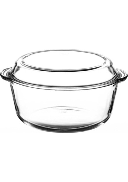 Beyaz Borcam Kapaklı Tencere 3150CC, Şık ve Dayanıklı Mutfak Gereci