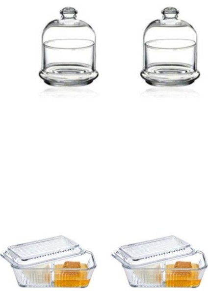 Beyaz Cam Saklama Kabı Seti, 4'lü, Pratik ve Şık Kahvaltılık Düzenleyici modelleri