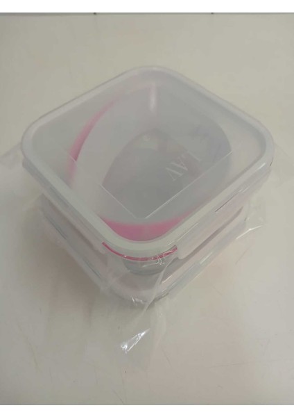 Şeffaf Cam Kilitli Saklama Kabı 2’li Set 1150CC Kare Beyaz fırsatları