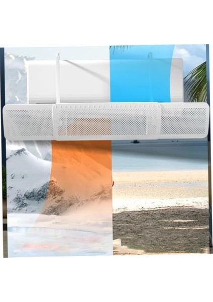 Delikli Ayarlanabilir Klima Hava Yönlendirici Aparatı ve Siperliği - 56-92 cm Ayarlanabilir Split Klima Aparatı modelleri