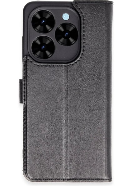 Tecno Spark Go 2024 Kılıf Trend S Plus Kapaklı Kılıf - Siyah