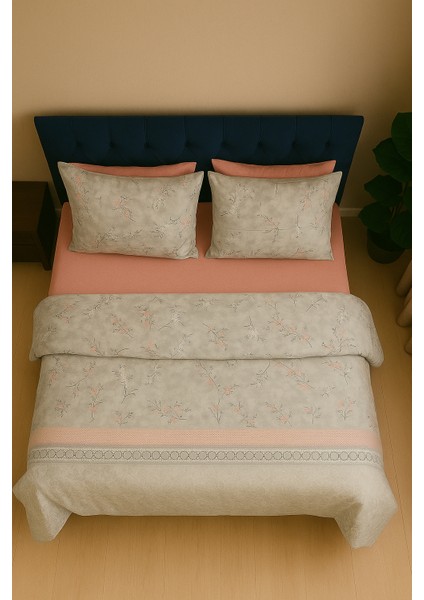 Lüks Dayanıklı Yumuşak Pamuklu Çift Kişilik Nevresim Takımı Seti + Lastikli Çarşaf +2 Yastık Kılıflı modelleri