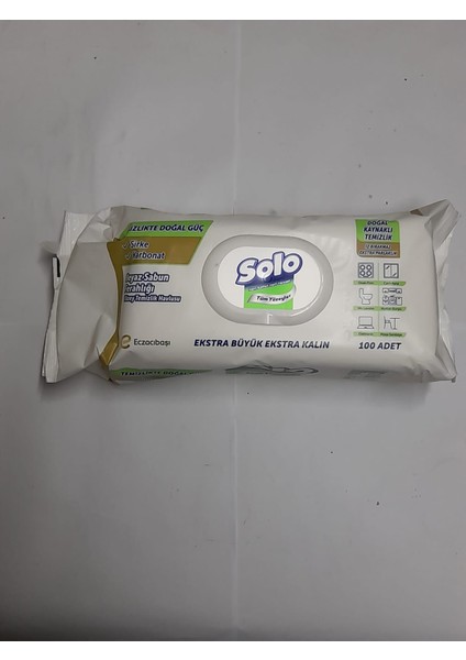 Solo Islak Havlu-Sirke,karbonat,beyaz Sabun FERAHLIĞI(100LÜ)