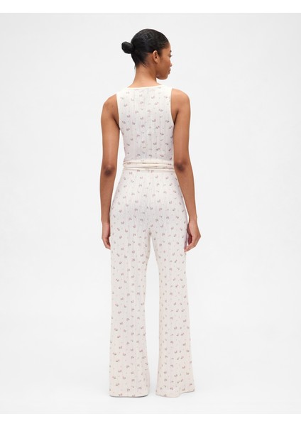 Kadın Beyaz Pointelle Pijama Altı fırsatları