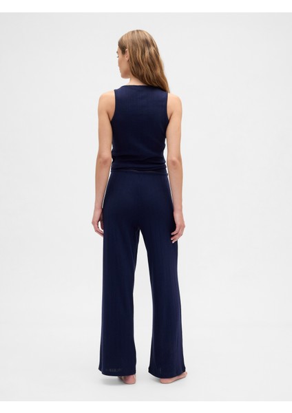 Kadın Lacivert Pointelle Pijama Altı fırsatları