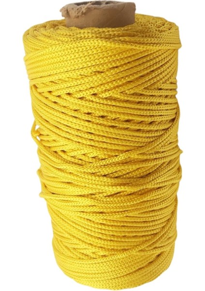 Makrome Ipi 3mm Polyester Koyu Sarı