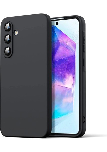 Samsung Galaxy A16 5g Kılıf Nano Içi Kadife Silikon - Siyah