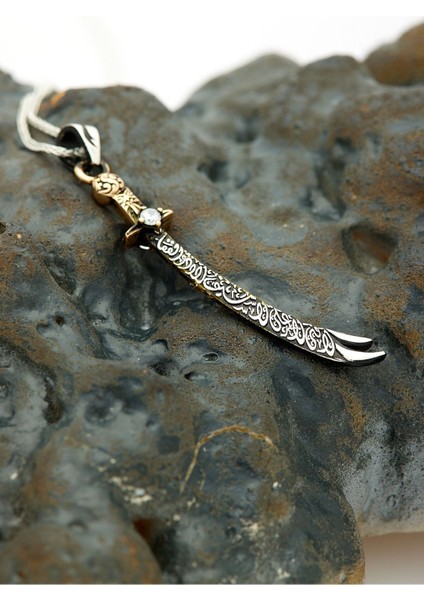 925 Ayar Gümüş Zülfikar Kolye Zülfikar Kılıç Hz. Ali Zirkon Taşlı Kolye fiyatları