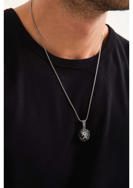 925 Ayar Gümüş Aslan Kolye modelleri