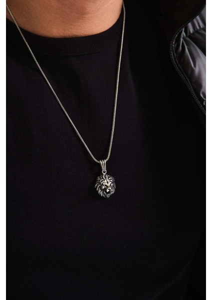 925 Ayar Gümüş Aslan Kolye fırsatları