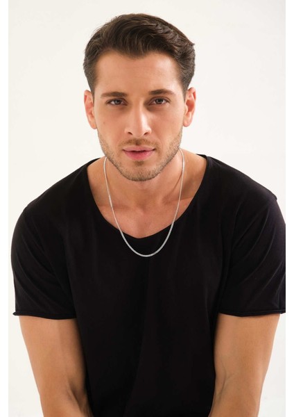 925 Ayar Gümüş Unisex Gurmet Zincir Kolye 3mm fiyatları