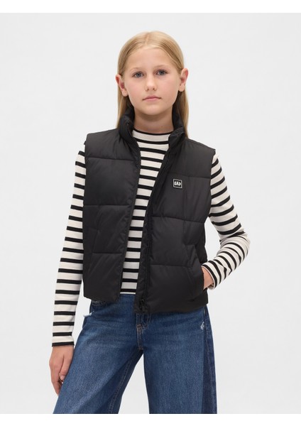 Kız Çocuk Siyah Coldcontrol Relaxed Yelek