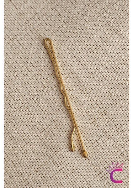 50'li Gold Sarı Renk Tel Toka 5cm - Yumuşak Uçlu Acıtmaz Kadın Tel Saç Tokası indirimleri