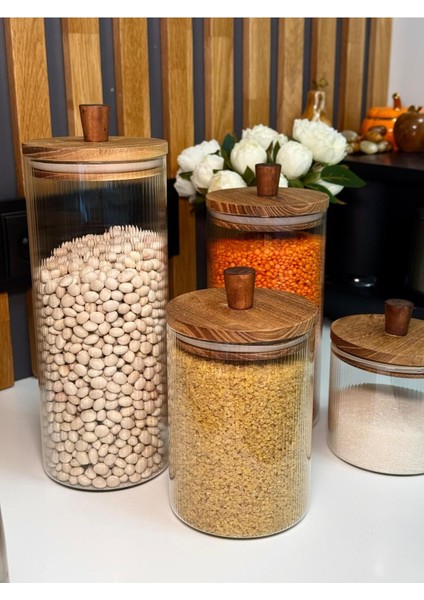 Turuncu 4'lü Vakum Kapaklı Borosilikat Cam Kavanoz Seti fiyatları