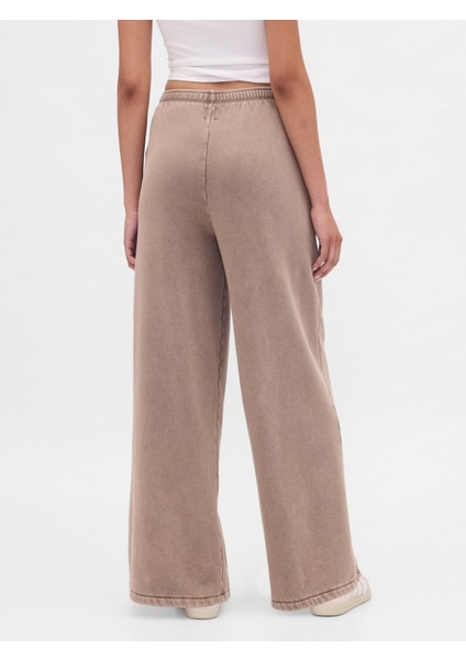 Kadın Koyu Bej Vintagesoft Baggy Wide-Leg Pantolon fırsatları