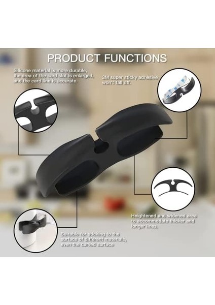 Kablo Düzenleyici Çok Amaçlı Organizer Airfryer Kablo Sarma Aparatı Yapışkanlı Kablo Sabitleyici (2 Adet) modelleri