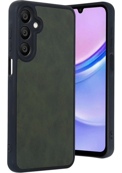 Samsung Galaxy A16 5g Kılıf Aras Deri Kapak - Koyu Yeşil