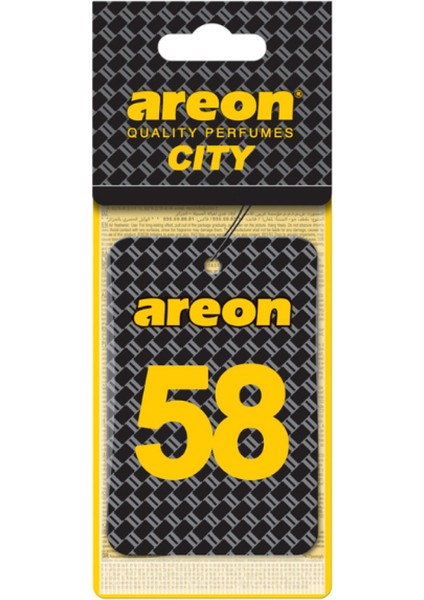 Areon City 58 Vanilla Black Oto Araç Kokusu