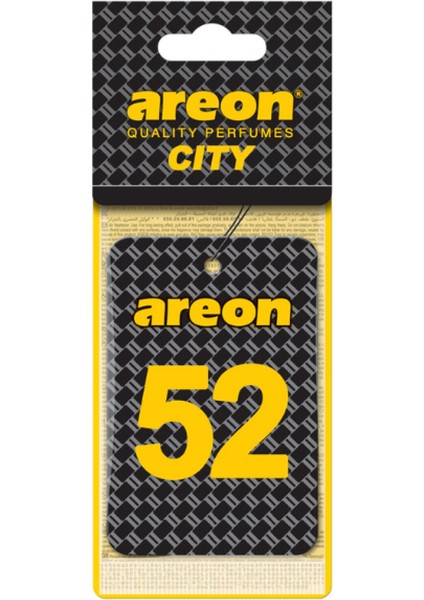 Areon City 52 Vanilla Black Oto Araç Kokusu