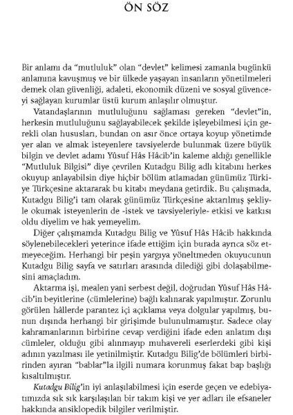 Türk'ün Kadim Bilgelik Kitabı Kutadgu Bilig