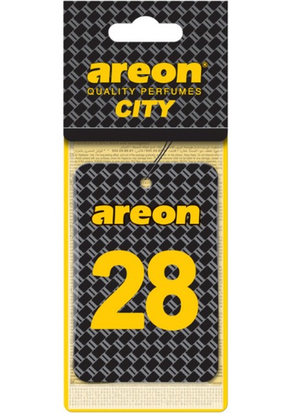Areon City 28 Vanilla Black Oto Araç Kokusu