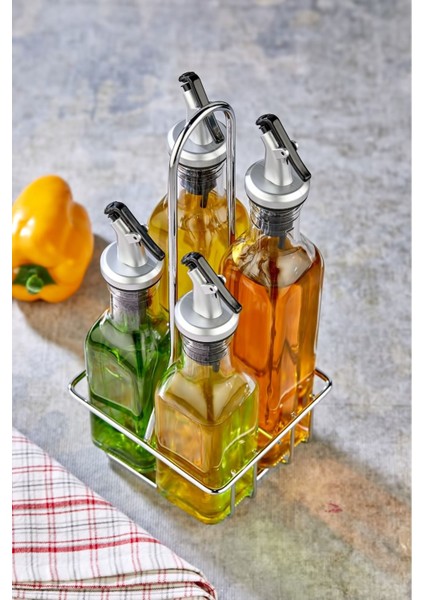 Şık 5 Parça Yağdanlık, Sosluk ve Baharatlık Seti, Dayanıklı ve Kullanışlı Tasarım fırsatları