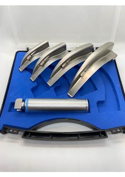Yetişkin Laringoskop Seti, 4 Parça Makintosh Eğri Blade, Medikal Ekipman fiyatları